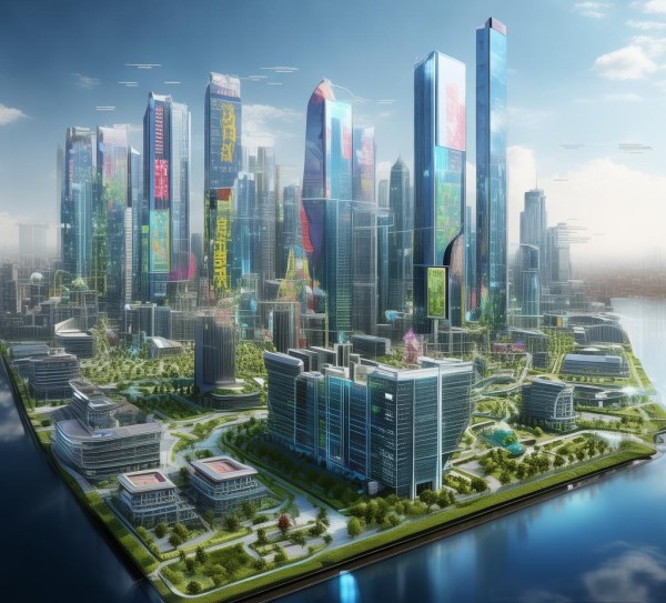 广告设计规划图，城市视觉未来指南