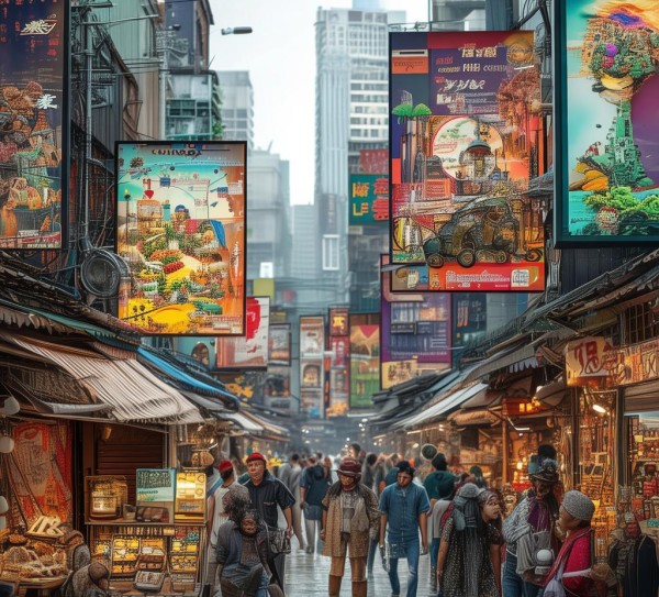 广告牌市场规划设计图集,推动城市文化价值的传递