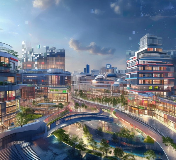 建材城广告规划图纸设计,助力城市商业展示与价值提升