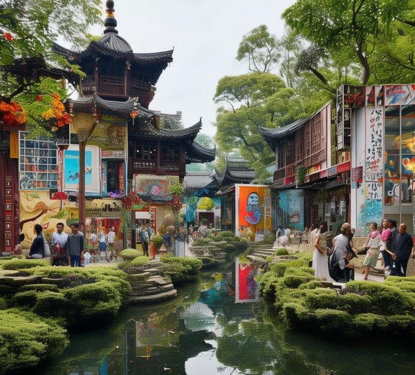 上海公园,广告与文化共生的艺术之歌