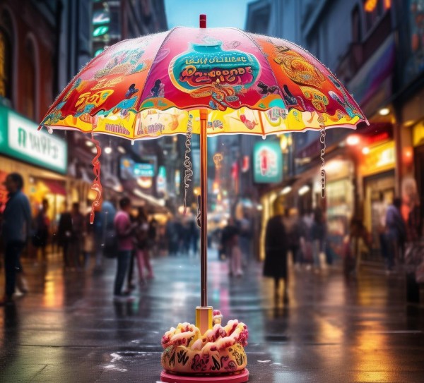 雨伞广告,一场精心策划的宣传盛宴
