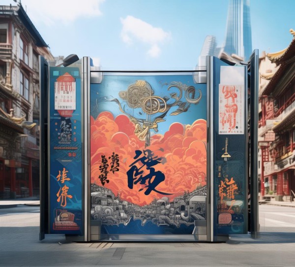 道闸广告宣传案例，文化与现代的对话