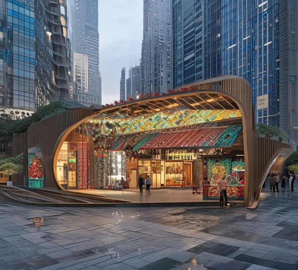 福建广告展台规划图纸，城市视觉与文化的传播枢纽