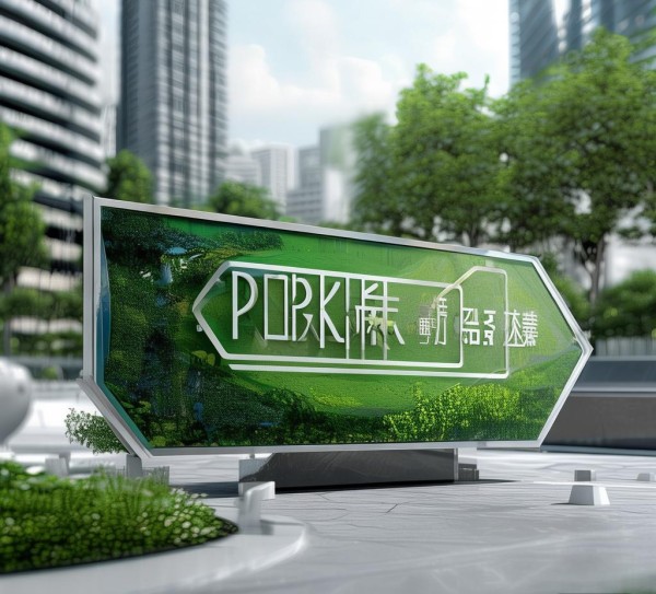 园区广告标识设计规划图，助力城市文明建设