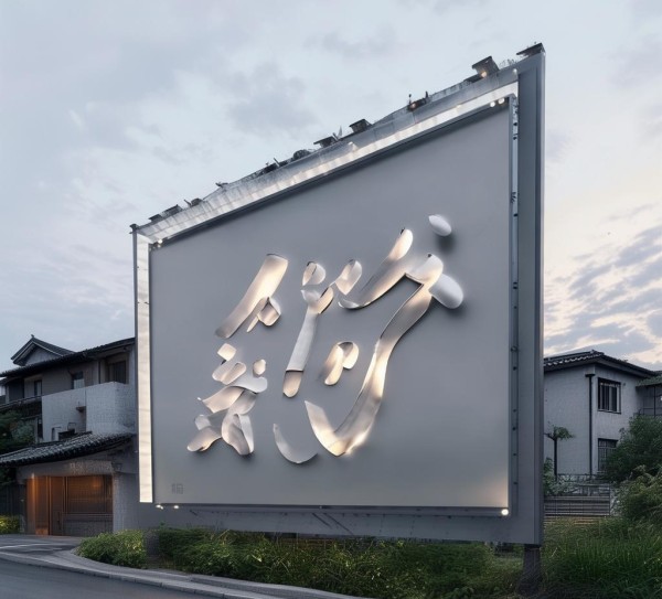 村上统一规划广告牌,文明之光,below无声的进化