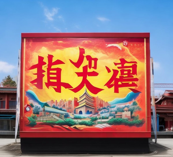 易拉宝,中国的力量!