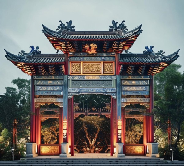 道闸广告宣传图片，文化传承，创意完美