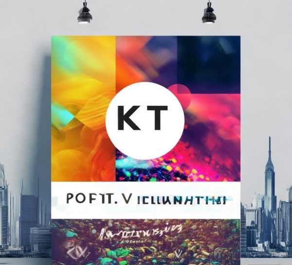 广告公司KT宣传海报，品牌视觉与传播的载体