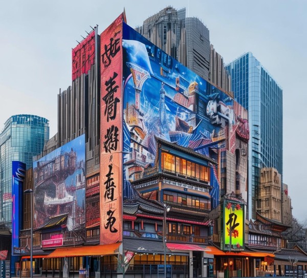 天津广告,千年文明与现代科技的融合