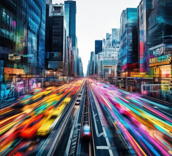 道路广告设计图，城市交通的视觉盛宴