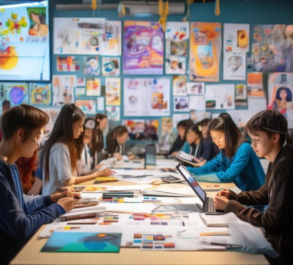 湖州学校,广告设计的创新实践