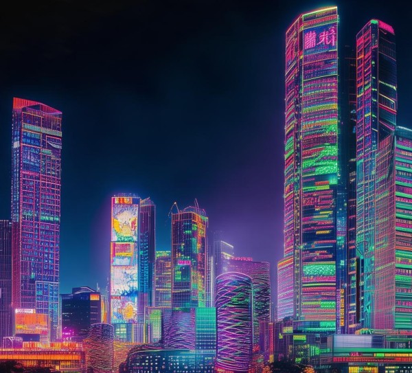 neon lights of深圳，霓虹灯与广告的永恒故事