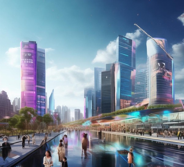 浦东新区广告设计规划图，未来城市视觉 Identity的视觉盛宴