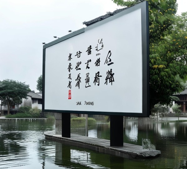 江庄，广告牌设计的诗意栖居