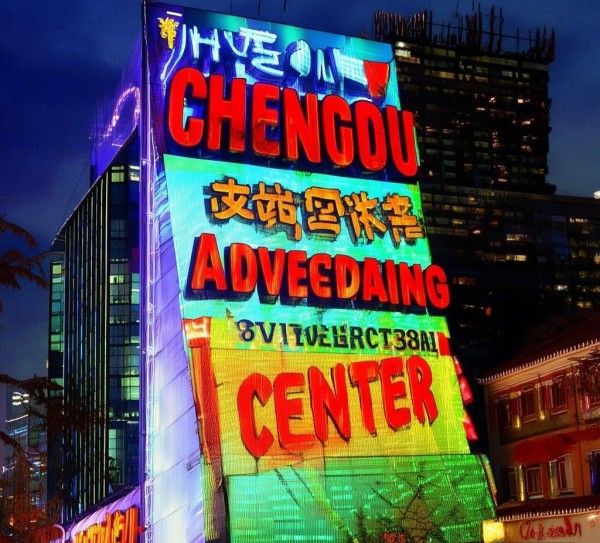 成都宣传广告案例图,广告中心的璀璨名片