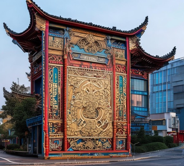 福建地标广告牌,设计与文化交融