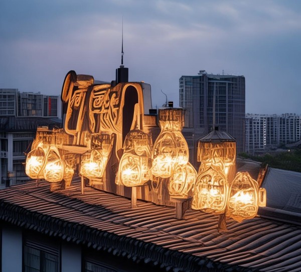 湖州楼顶广告规划，lamps 在城市中的独特魅力