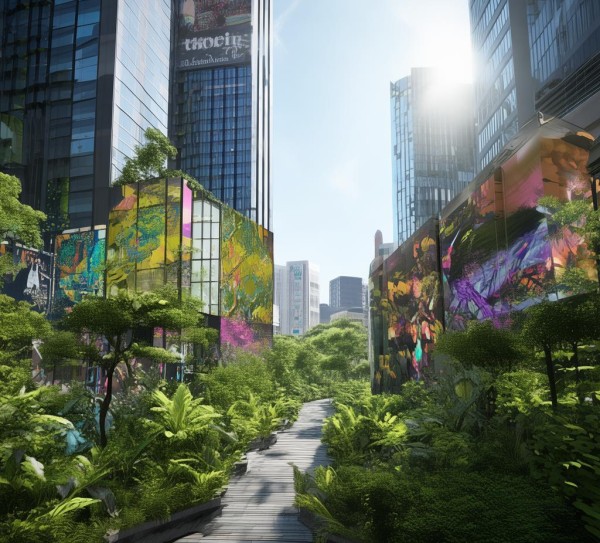 城市广告花园,园林城市与广告设计的创新实践