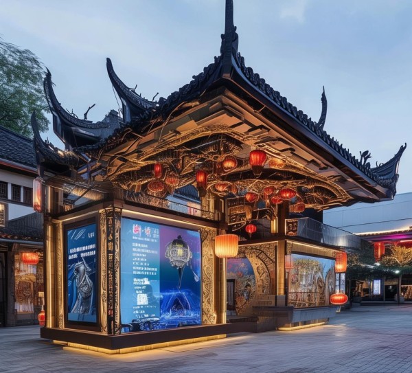福州广告展台，设计智慧与传统文化的完美融合