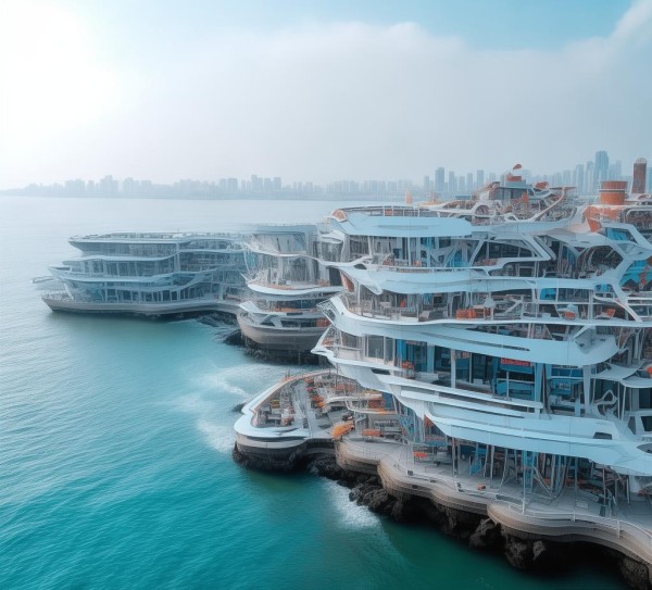 舟山的海景与广告,设计与美学