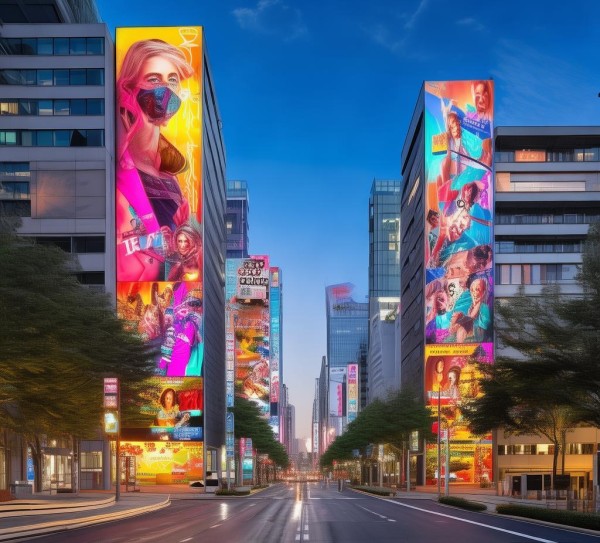 道路广告设计,城市视觉盛宴