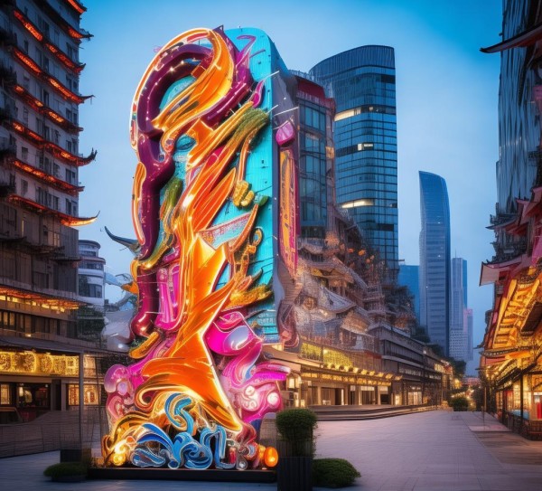 天津广告标识与城市文化对话,广告与文明的桥梁