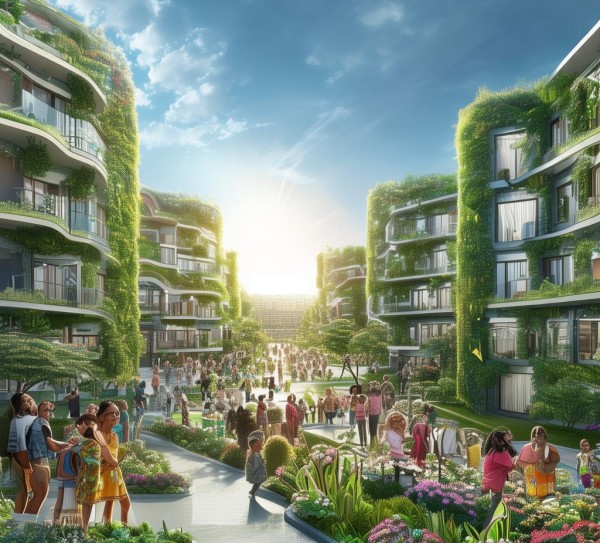开启智慧生活,新建小区规划广告设计方案