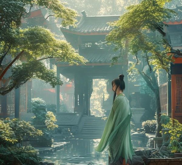 国风传神润泽心灵的创新思考广告宣传