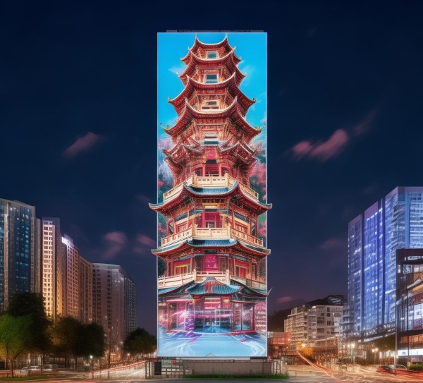 江西地标广告牌,现代与传统文化的完美交融