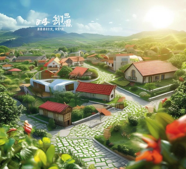 示范村广告规划设计图片，助力乡村振兴的视觉盛宴