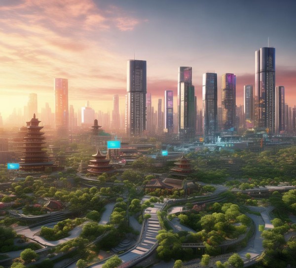 园林城市，广告设计的未来 destination