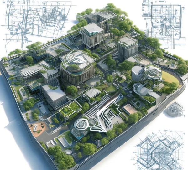 探索智慧 towns，从规划到设计图纸的未来