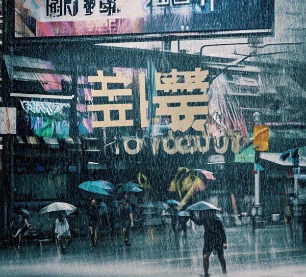 暴雨之下的积水美,让生活更美好。