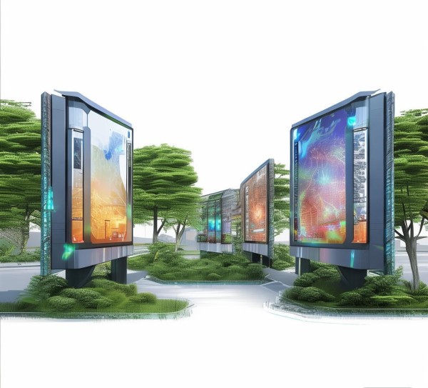 浅析小区广告布点规划设计图，创新与未来感