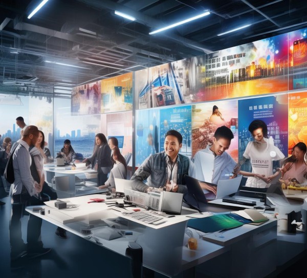 福永广告公司宣传图，视觉与营销的完美结合