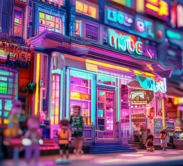 新店宣传图，广告公司用创意像素艺术画激发市场活力