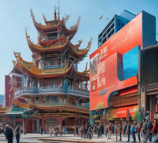 衢州社区，创意与现代的广告设计与故事