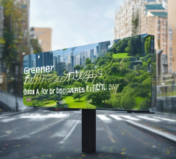 跨街广告牌设计,让城市更繁荣的绿色未来