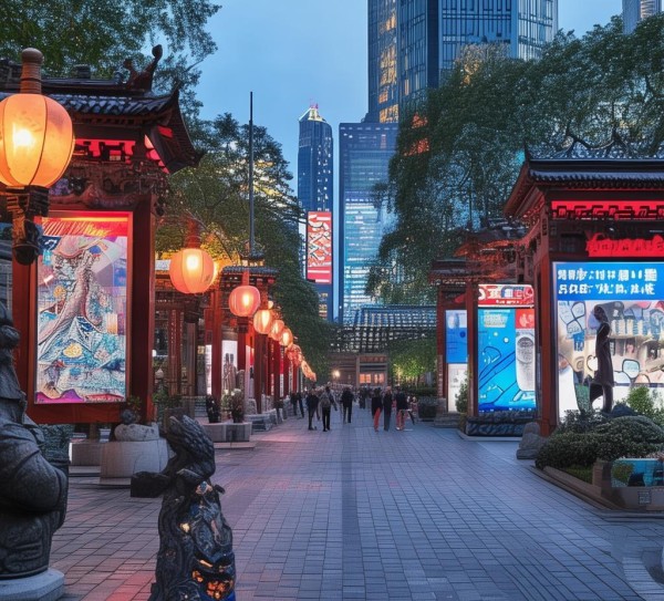 上海公园的视觉艺术与广告规划