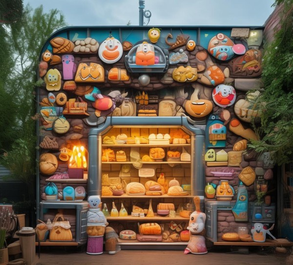 隐秘的 Inside Out,烘焙店广告位的设计智慧