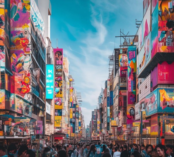旅游大道，广告设计的视觉盛宴