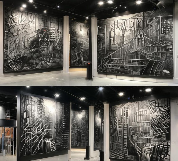 浓墨细画,在商业空间中打造视觉盛宴