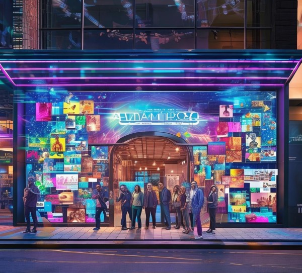 广告公司店铺宣传片图片，视觉盛宴，吸引 client的焦点