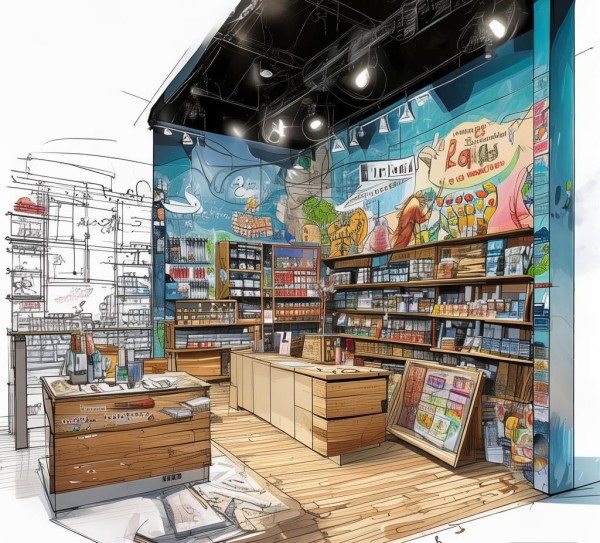 小广告店装修规划方案设计,从创意到实施