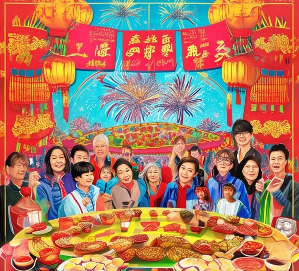 春节欢乐,广告公司过年宣传海报设计