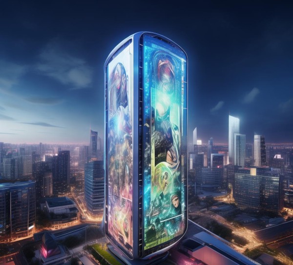 高杆广告牌，现代城市新的视觉未来