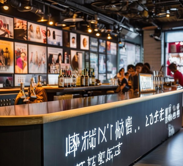 广告公司吧台宣传语,辉煌的未来,与你携手共进