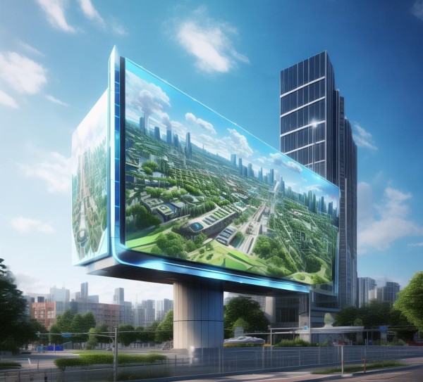 城市规划3D广告牌，推动城市未来的重要组成部分
