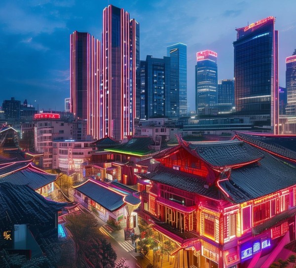 济南广告灯光设计规划，未来与现状的碰撞与融合