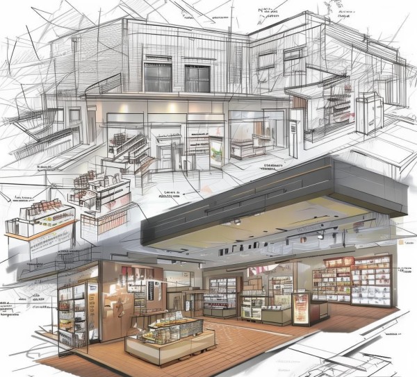 广告店布局规划图设计,从策划到实施